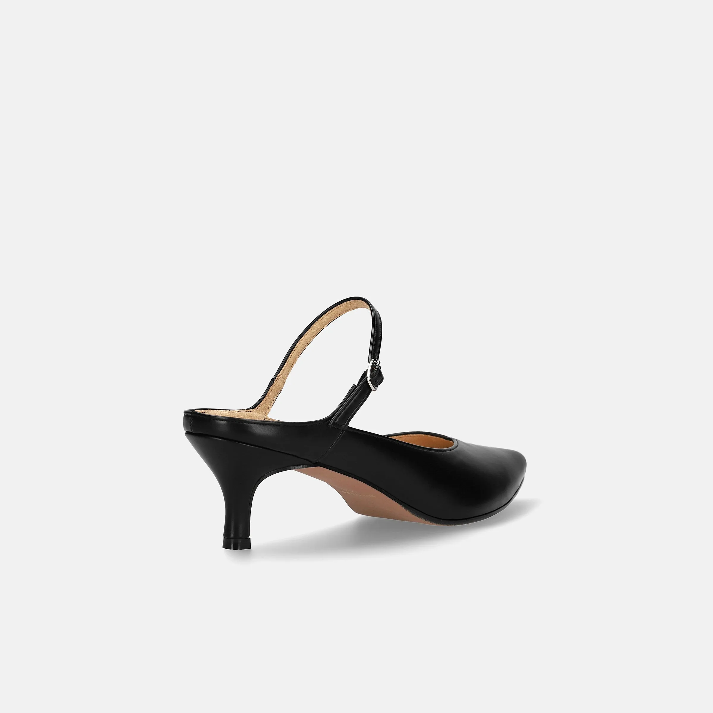15% OFF: 2024SS: Mule-style pumps with instep straps (m55216) Black
