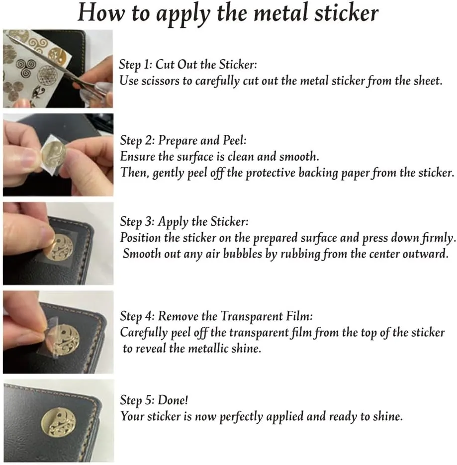 70pcs / Bag Flower of Life Gold Plated Thin Metal Sticker for Stone Crystal, Adhesive Pyramid Sacred Geometry Metal Energy Decor Sticker, Meditation Decor (15mm Diameter, Silver)