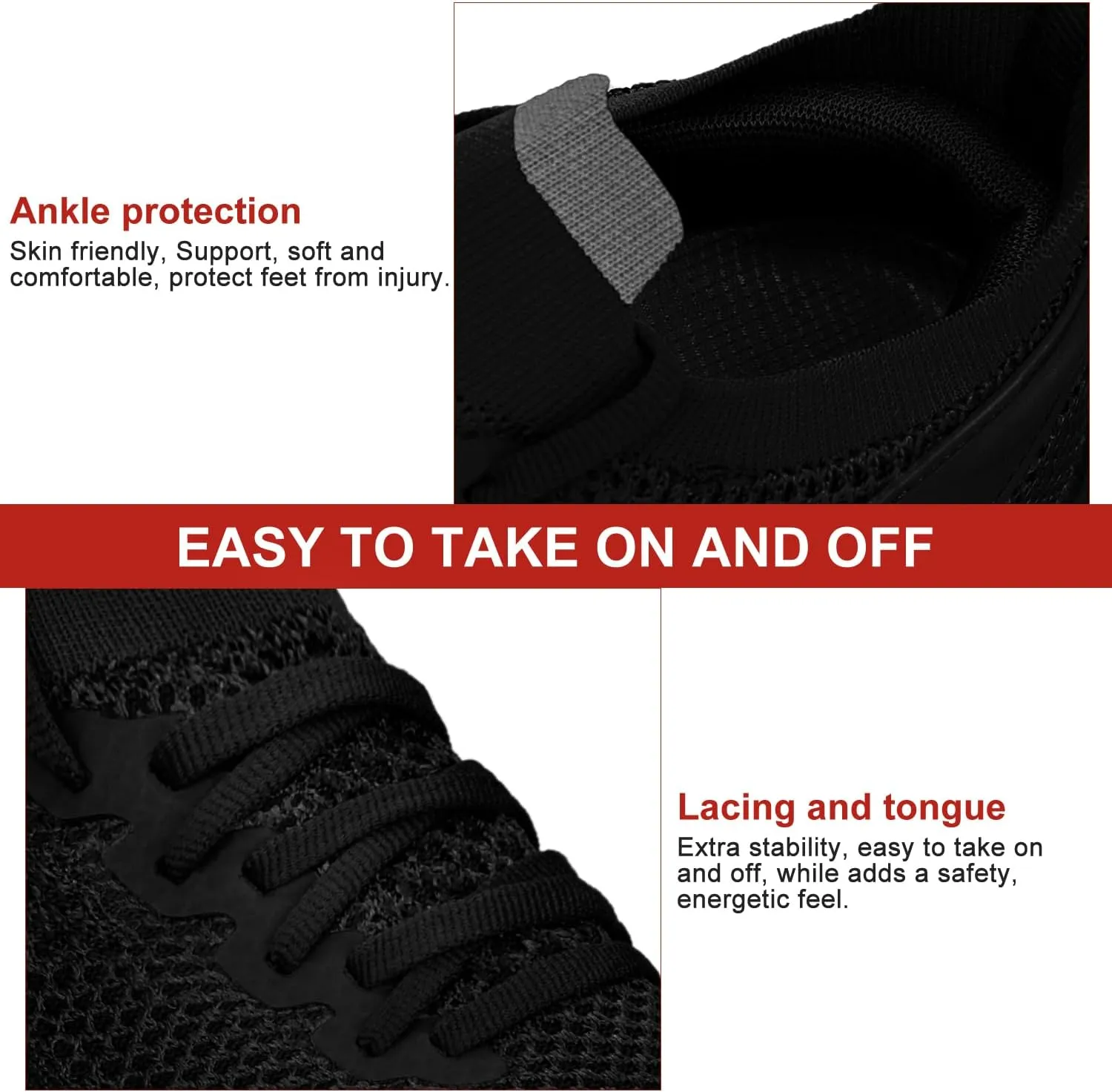 Abboos Women's Non Slip Gym Workout Shoes, Lightweight Breathable Tennis Shoes, Mesh Walking Sneakers
