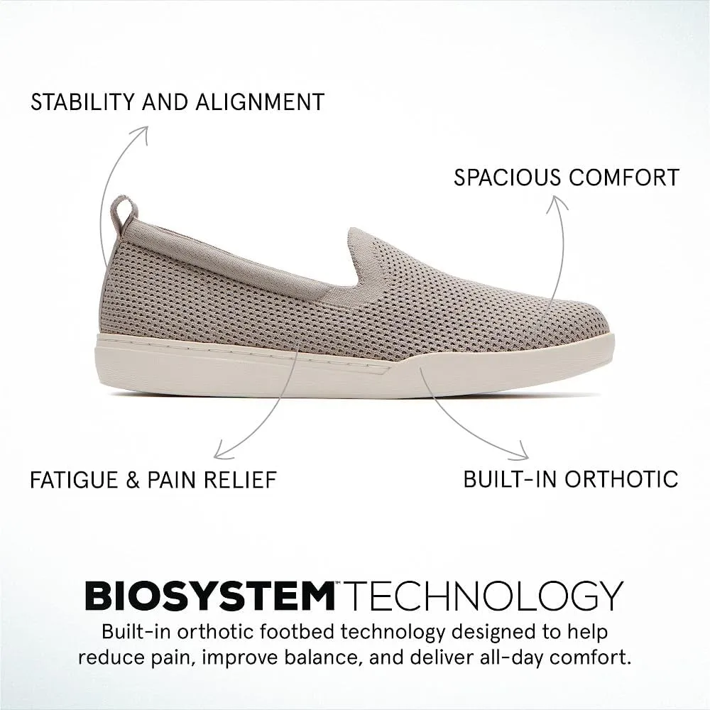 ABEO Encore Knit Slip On Sneakers for Women | Breathable Knit Slip On Sneakers | Arch Support Sneakers for Women | Built-in Orthotic Insole | Women's Travel Sneakers