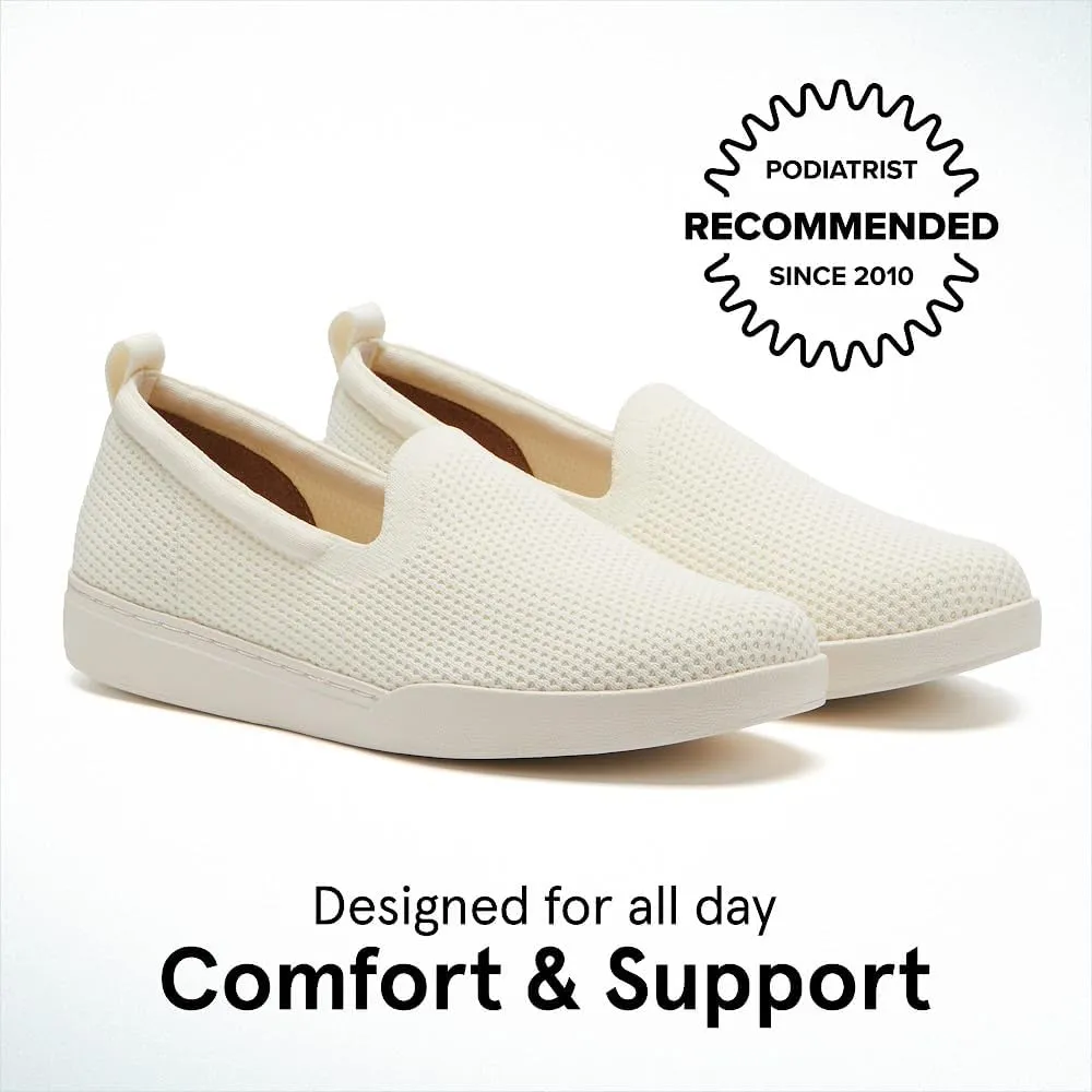 ABEO Women's Encore Knit Slip On Sneakers | Metatarsal Sneakers | Breathable Knit Slip On Sneakers | Womens Travel Sneakers | Built-in Metatarsal Pads