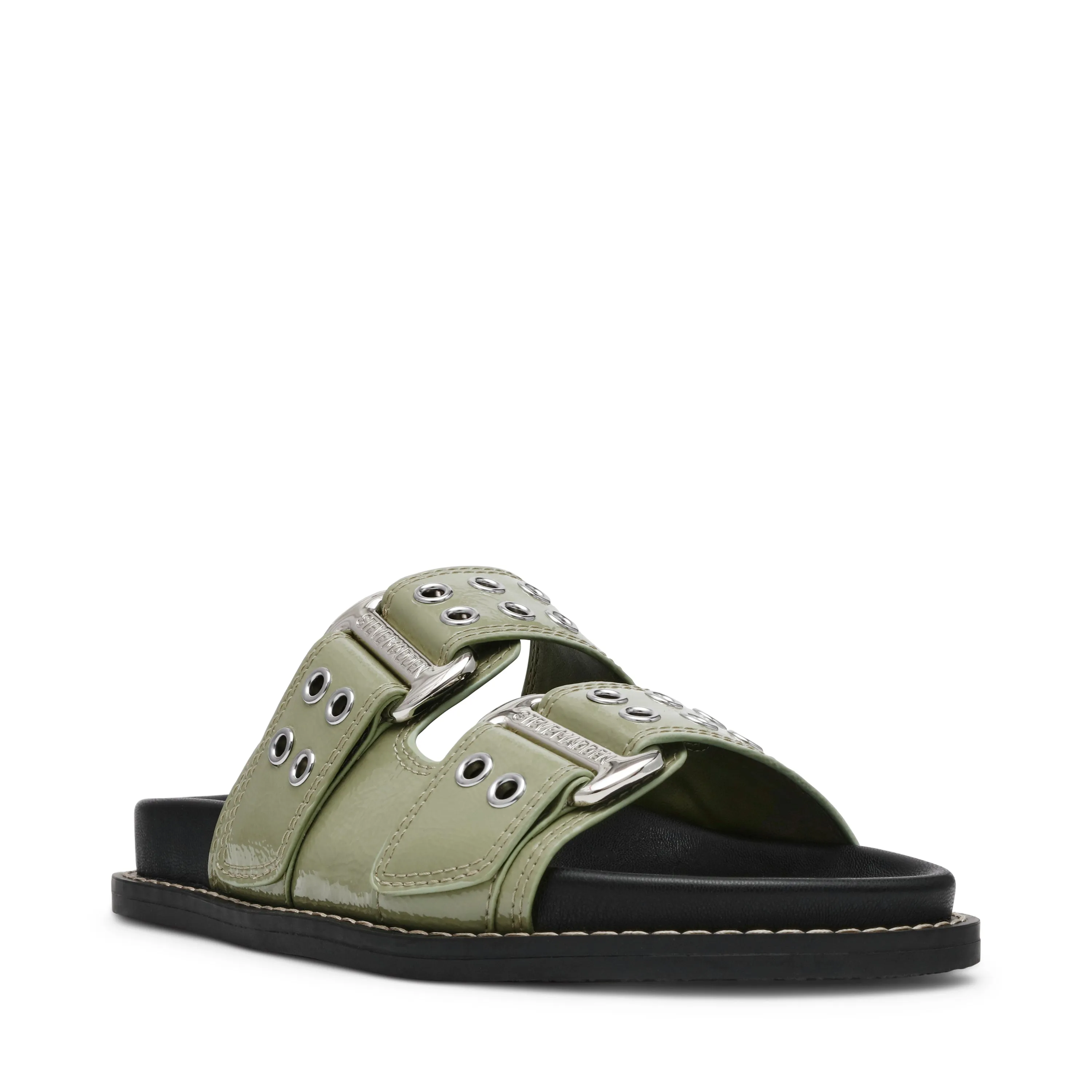 AGENT SAGE CRINKLE PATENT SANDAL
