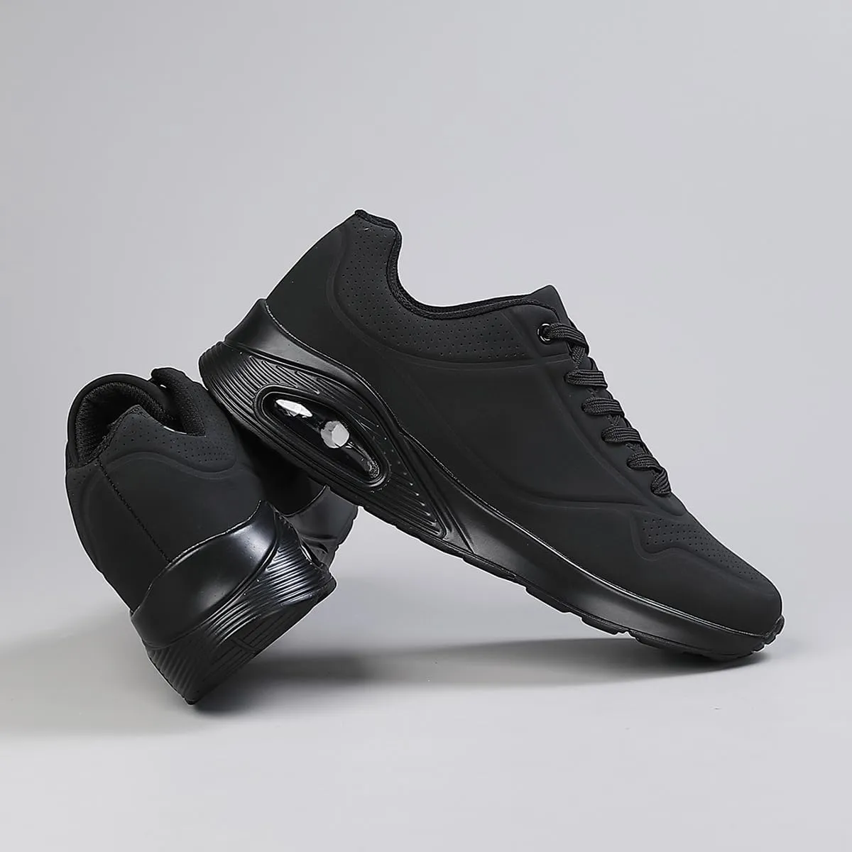 Air Cushion Running Shoes for Men-Slip On Running Shoes Non-Slip Lightweight Breathable Mesh Tennis Comfortable Sneakers.