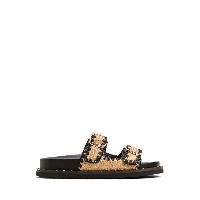 Aldo Kravis Women's Flat Sandals - Open Black