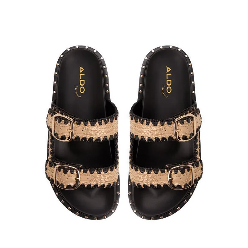 Aldo Kravis Women's Flat Sandals - Open Black