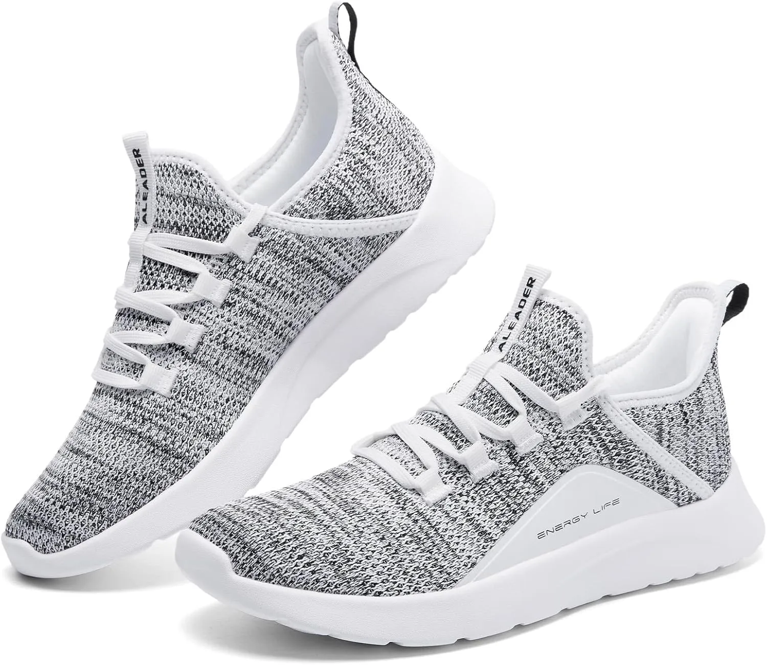 ALEADER Men's Energycloud Slip On Running Walking Shoes Cushion Lightweight Sneakers