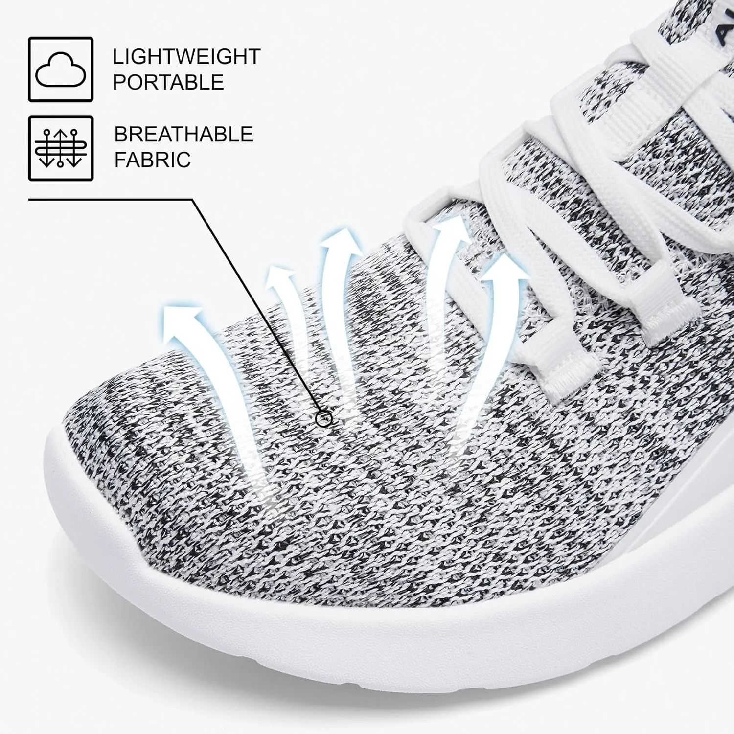 ALEADER Men's Energycloud Slip On Running Walking Shoes Cushion Lightweight Sneakers