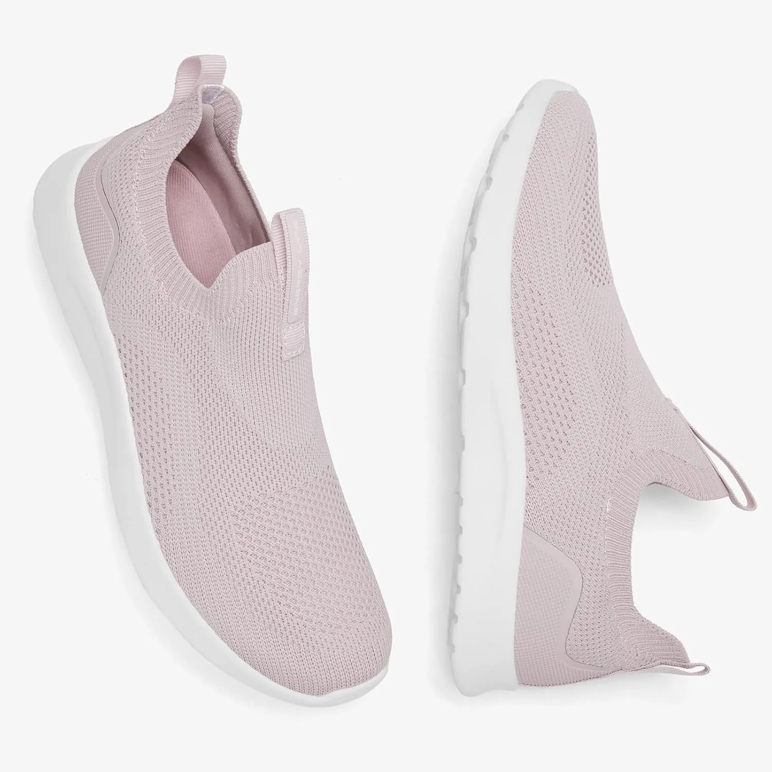 ALEADER Women's Slip On Energycloud Walking Shoes, Stretch Knit Sneakers Breathable Athletic Tennis