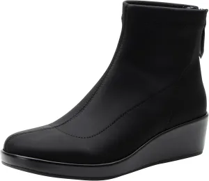 Alegria Womens Harmoni Stretch Wedge Bootie Shoes