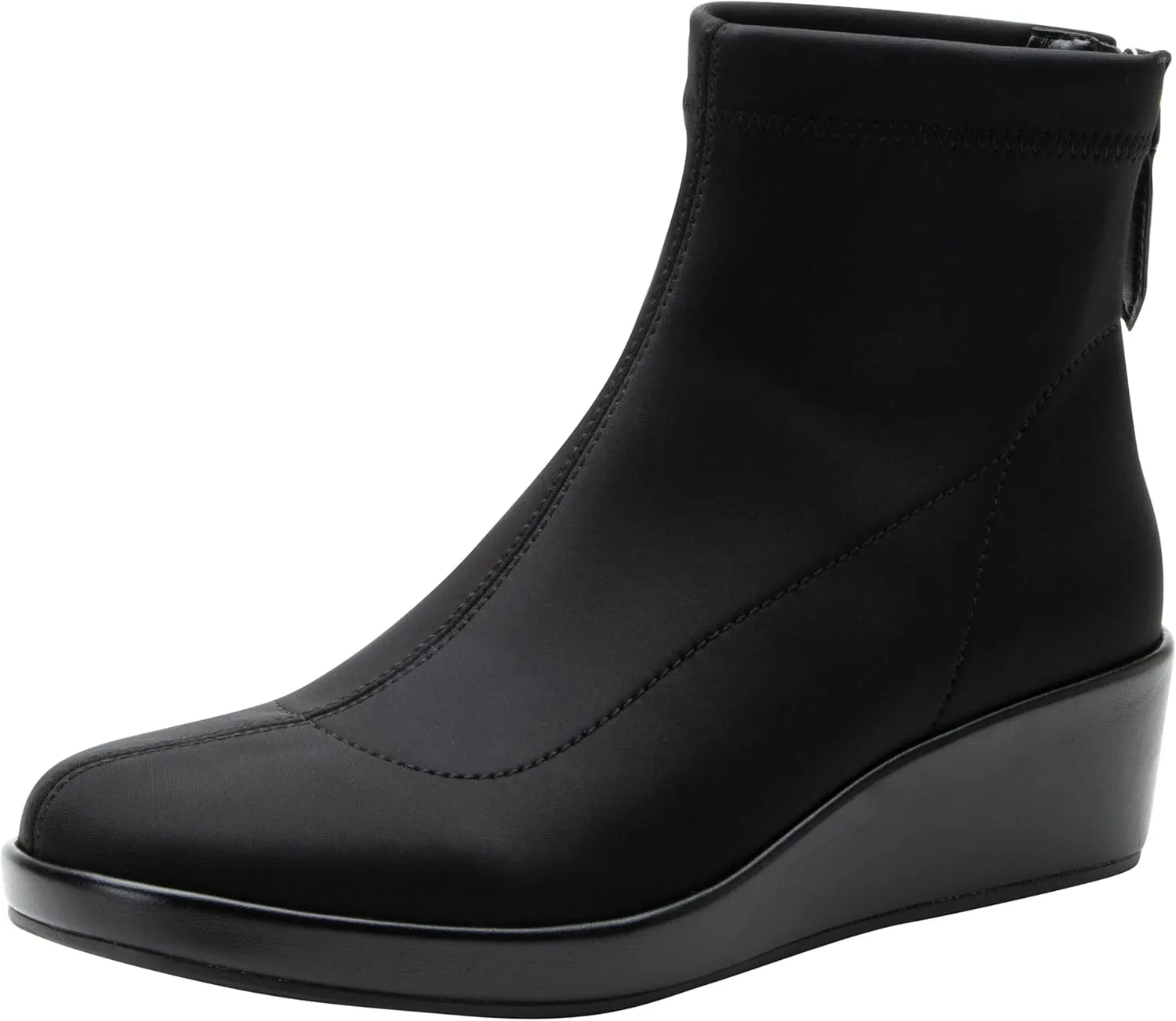 Alegria Womens Harmoni Stretch Wedge Bootie Shoes