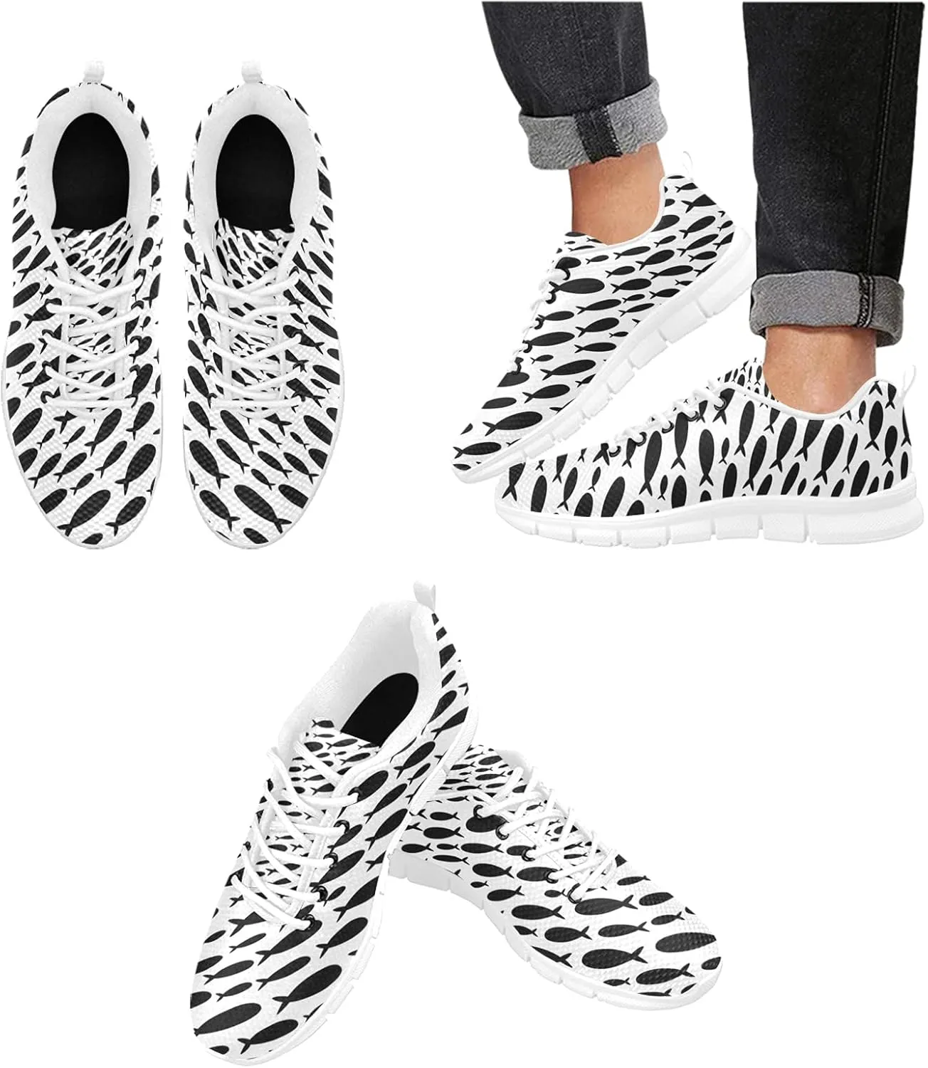 ANANGTEE Red Buffalo Tart Womens Sneakers Fashion Casual Comfortable Lightweight Breathable Arch Support Slip On Non-Slip Tennis Shoes Walking Shoes