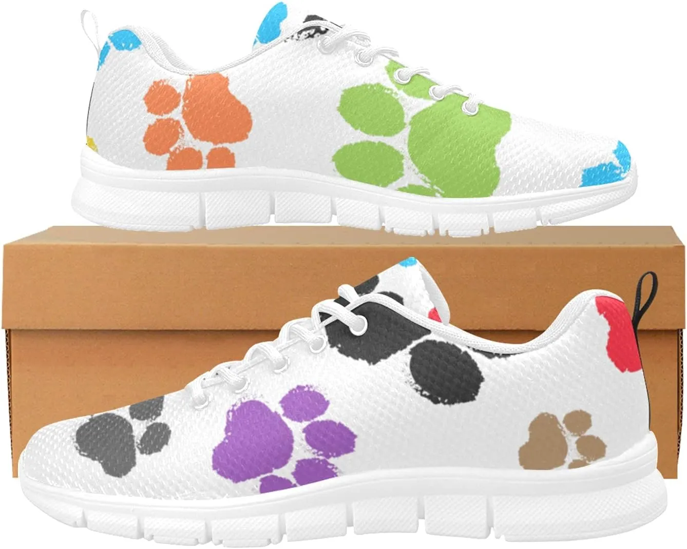 ANANGTEE Red Buffalo Tart Womens Sneakers Fashion Casual Comfortable Lightweight Breathable Arch Support Slip On Non-Slip Tennis Shoes Walking Shoes