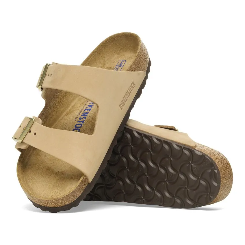 Arizona Soft Footbed Nubuck Leather Sandal - Sandcastle