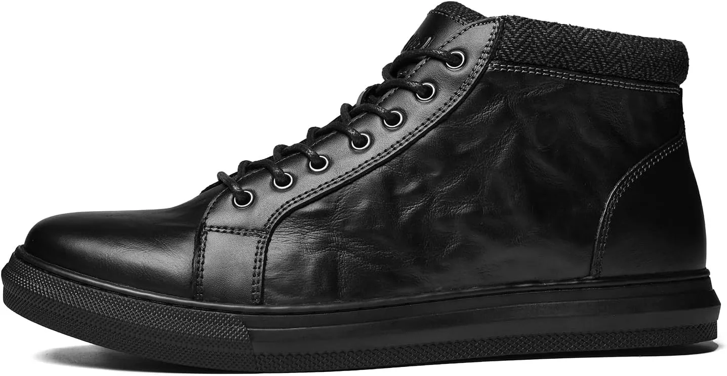 Arkbird Mens Leather Sneaker Fashion Classic Casual Chukka Ankle Boots for Men