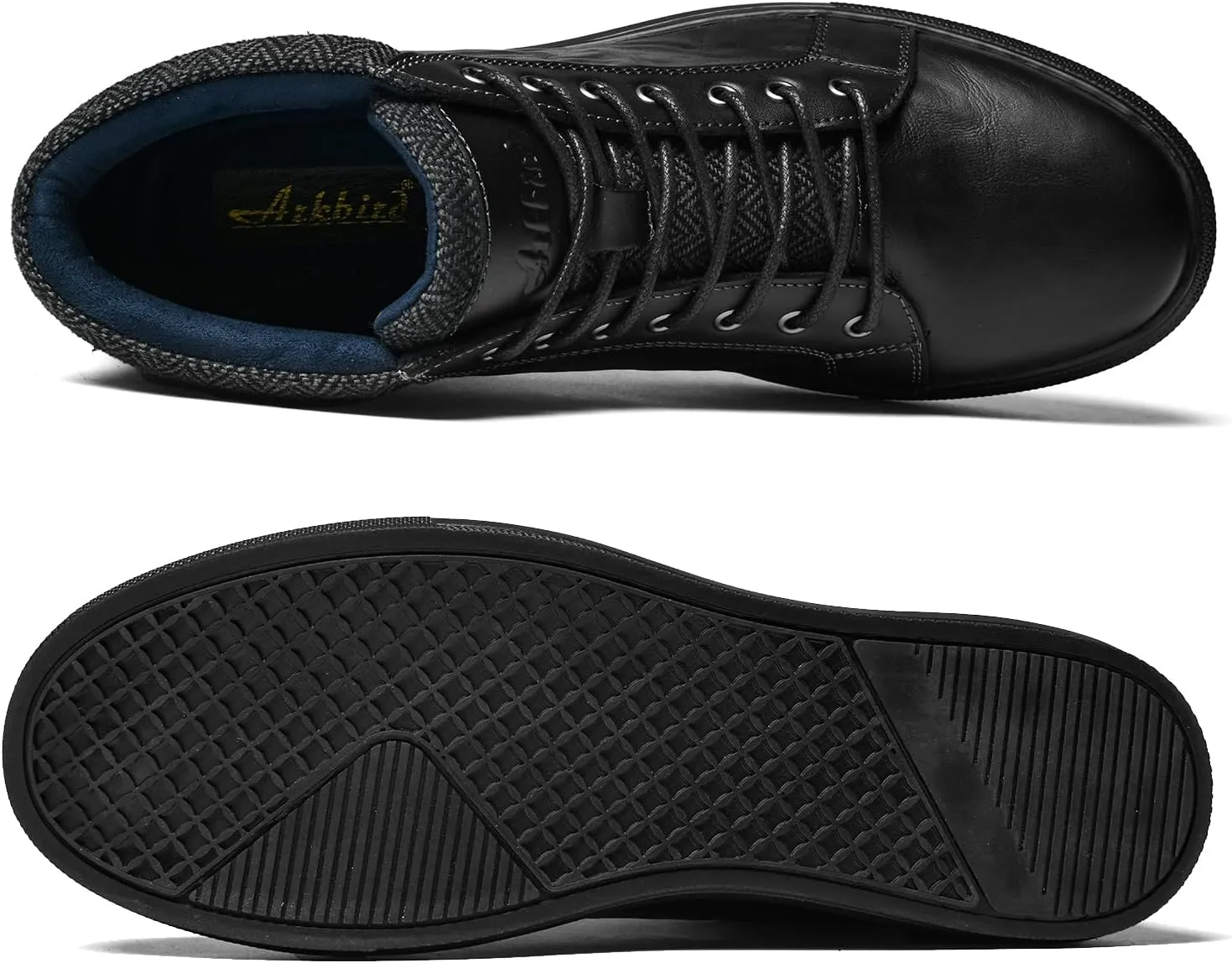Arkbird Mens Leather Sneaker Fashion Classic Casual Chukka Ankle Boots for Men