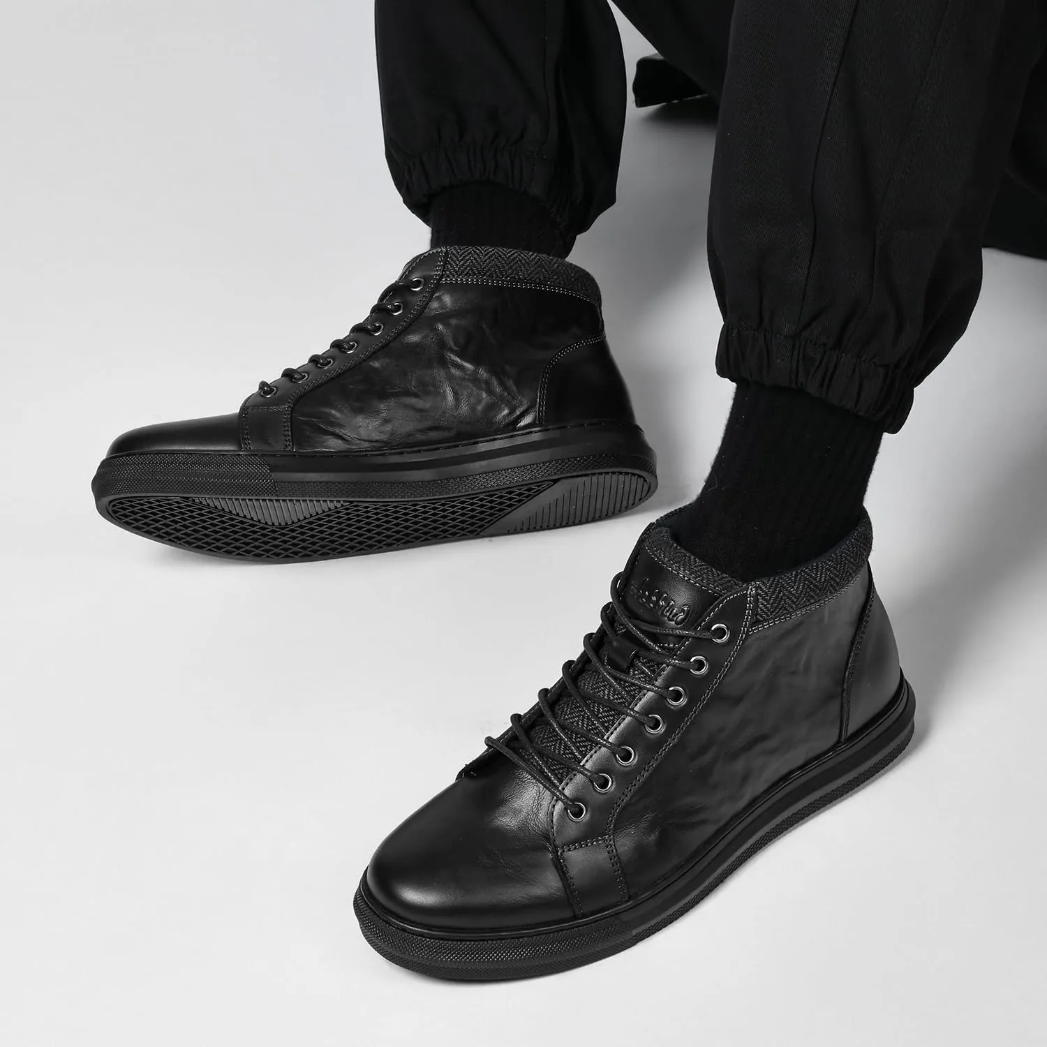 Arkbird Mens Leather Sneaker Fashion Classic Casual Chukka Ankle Boots for Men
