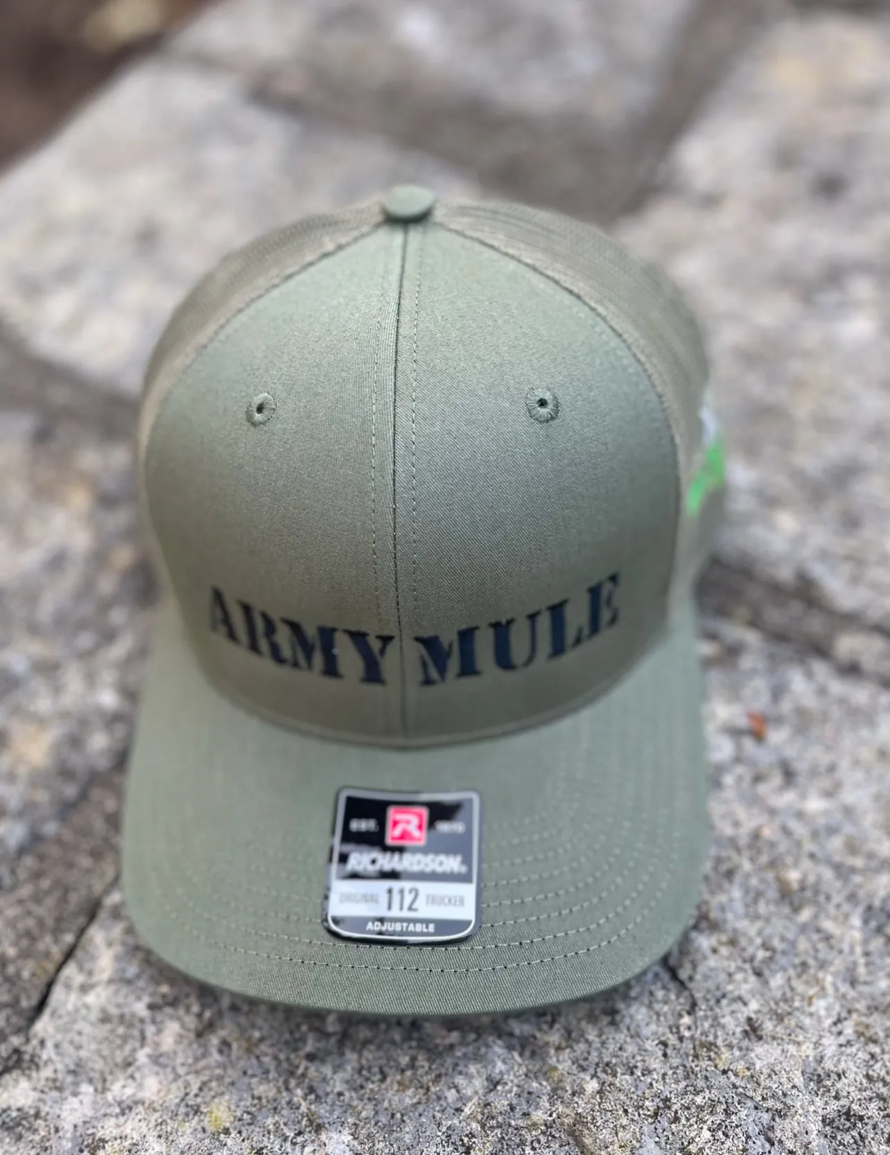 Army Mule Trucker hat