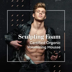 Avenue Man Unscented Sculpting Foam - Frizz Control & Firm Hold Hair Mousse for Men - Styling Hair Products - Mens Mousse for Hair Styling with No Crunch, Clean Texture & Long-Lasting Lift - 7 oz