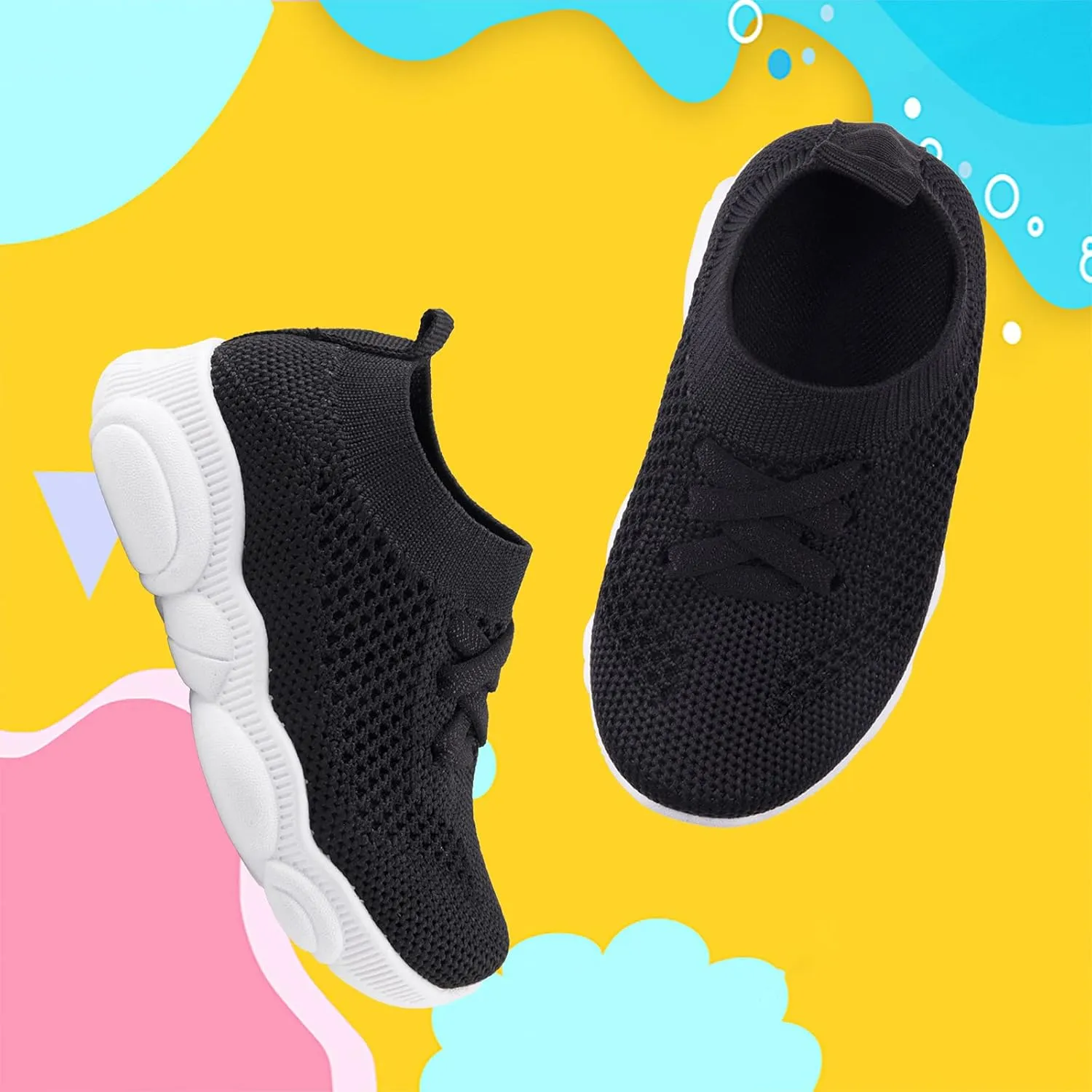 Baby Boy Girl First Walking Shoes Toddler Infant Mesh Sneakers Breathable Lightweight Non-slip Rubber Sole Summer