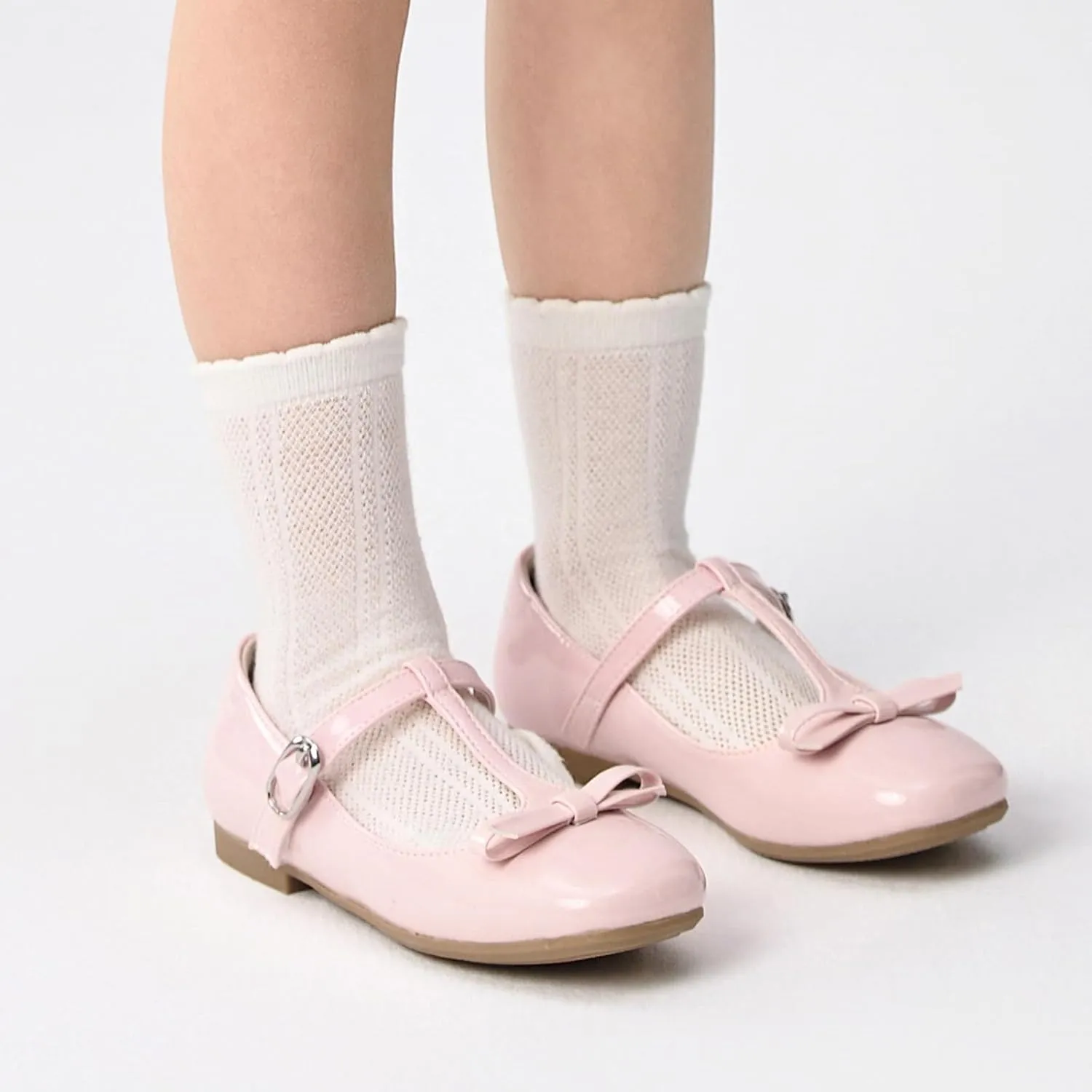 Balabala Toddler Girls Mary Jane Flats Ballet Shoes,Little Girl Princess Dress Shoes for School, Party and Wedding