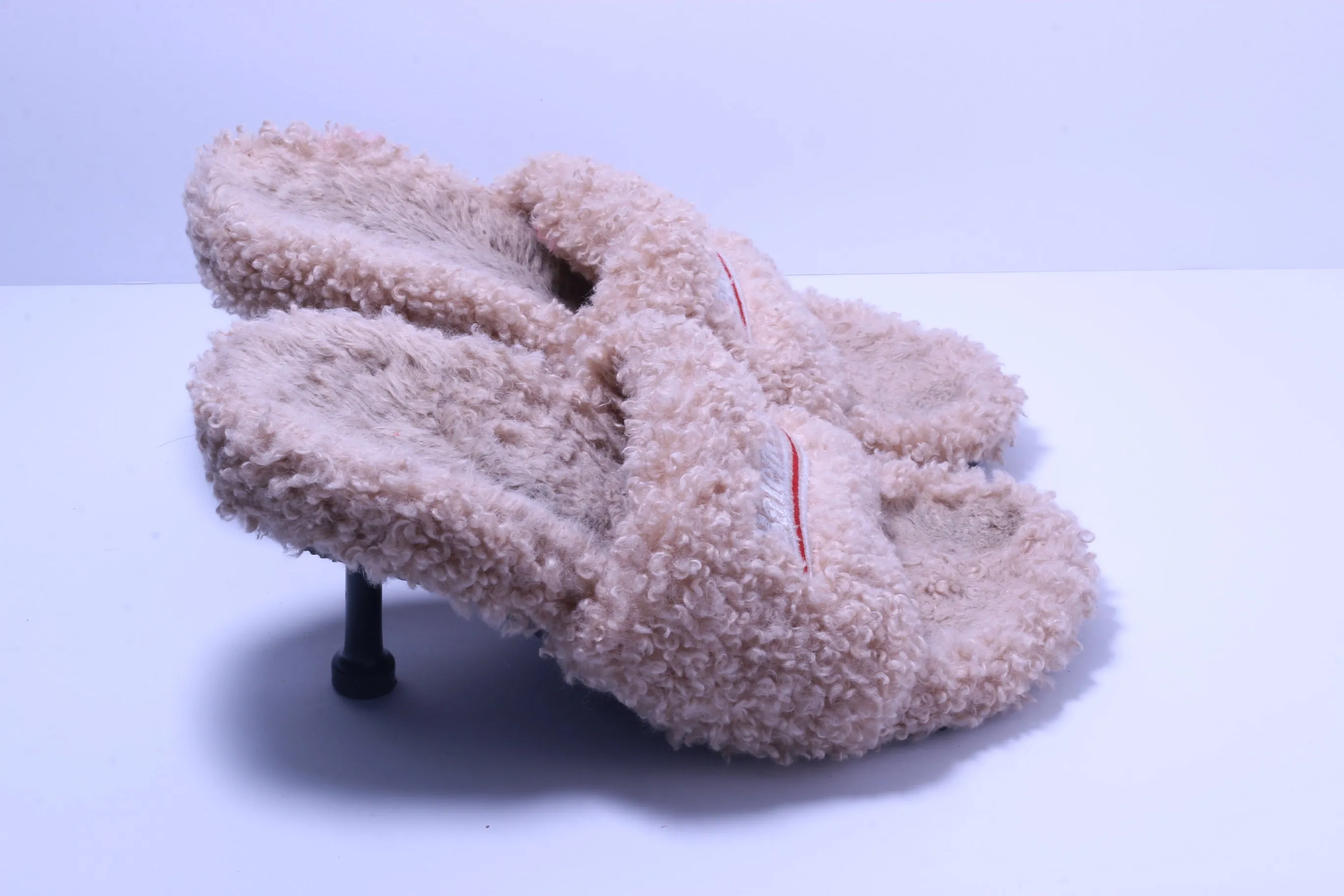 Balenciaga Fuzzy Mule - Tan 38