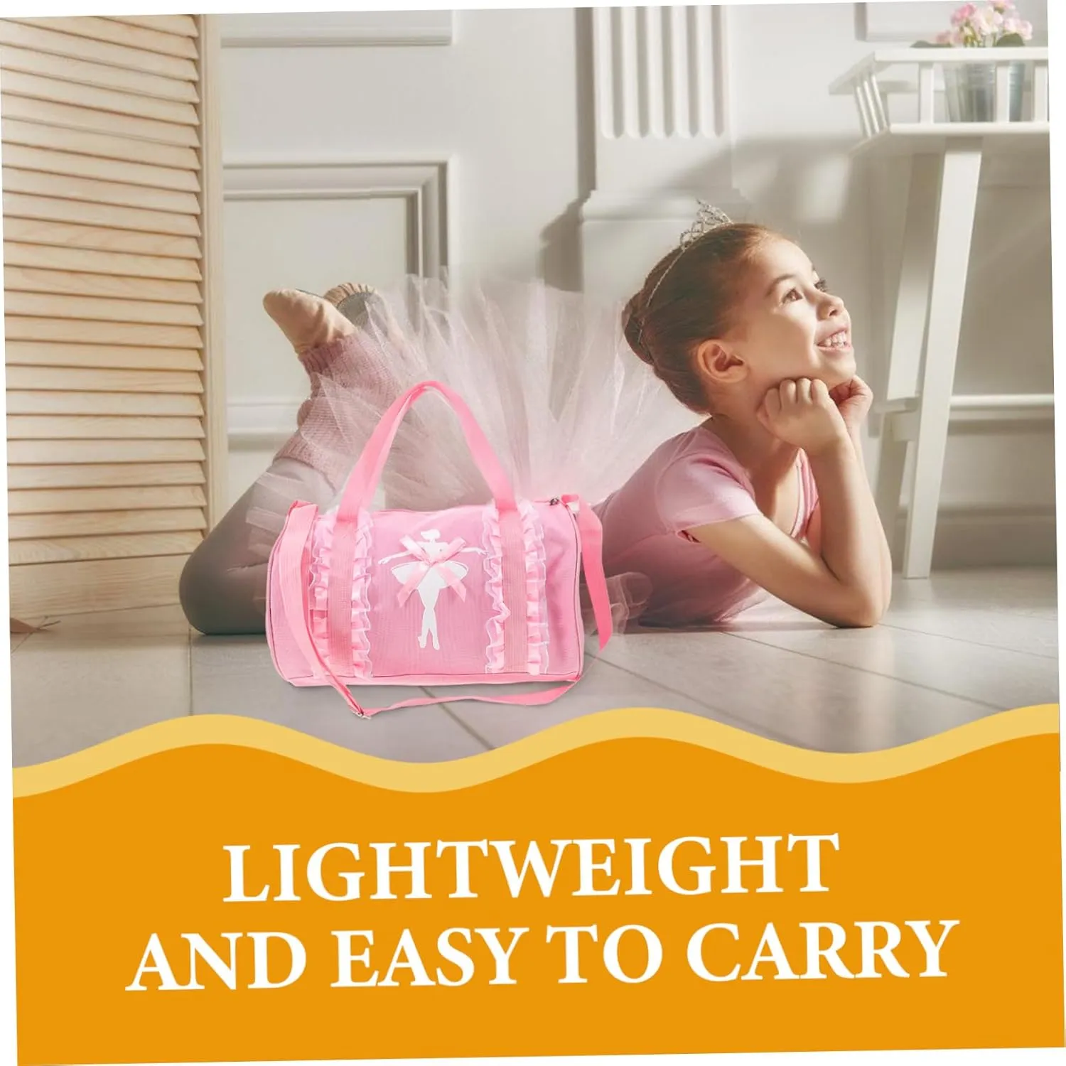 Ballet Dance Shoulder Bag for Portable Dance Bag with Strap Lightweight and Stylish Design for Travel