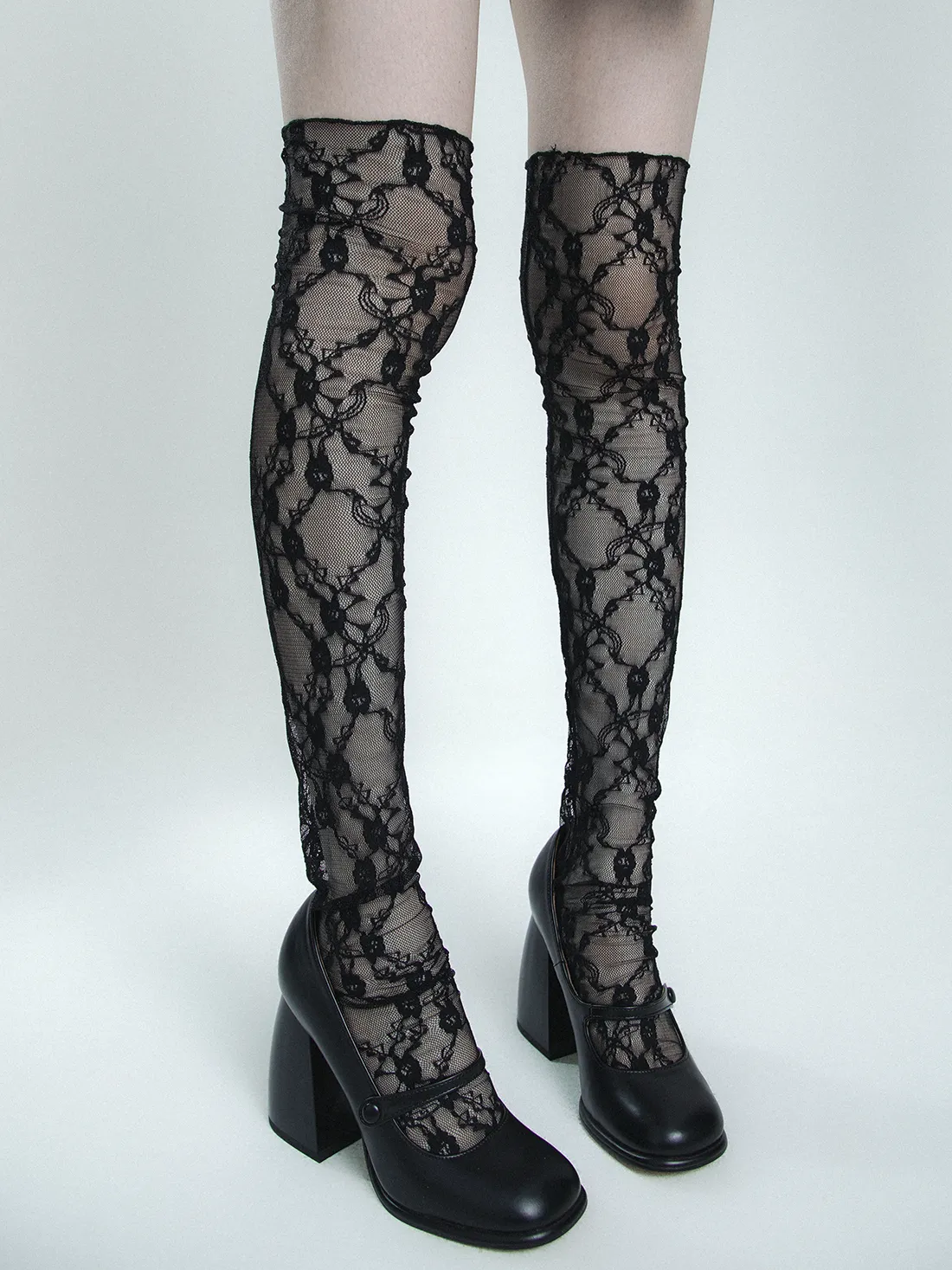 Ballet lace stockings