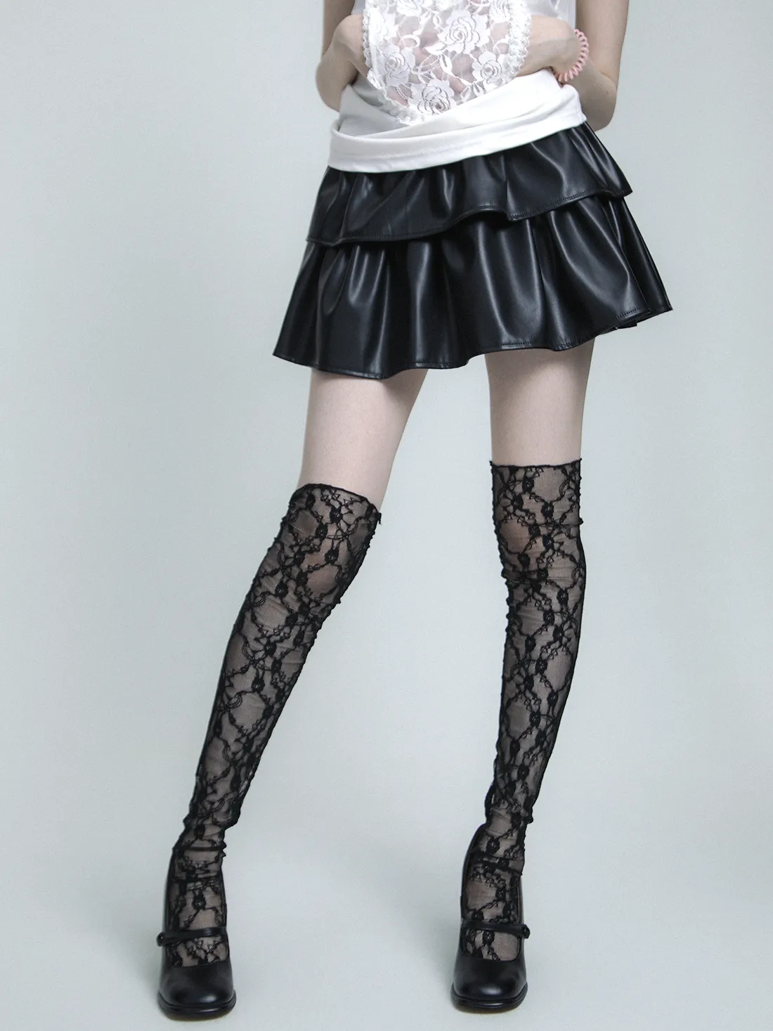 Ballet lace stockings