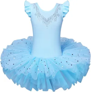BAOHULU Ballet Leotards for Girls Full Skirted Dance Tutu Dress Party Costumes