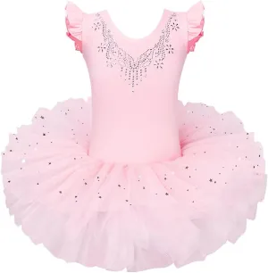 BAOHULU Ballet Leotards for Girls Full Skirted Dance Tutu Dress Party Costumes