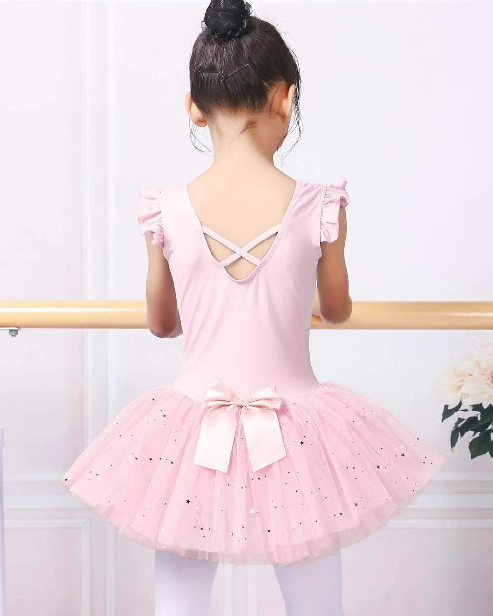 BAOHULU Ballet Leotards for Girls Full Skirted Dance Tutu Dress Party Costumes