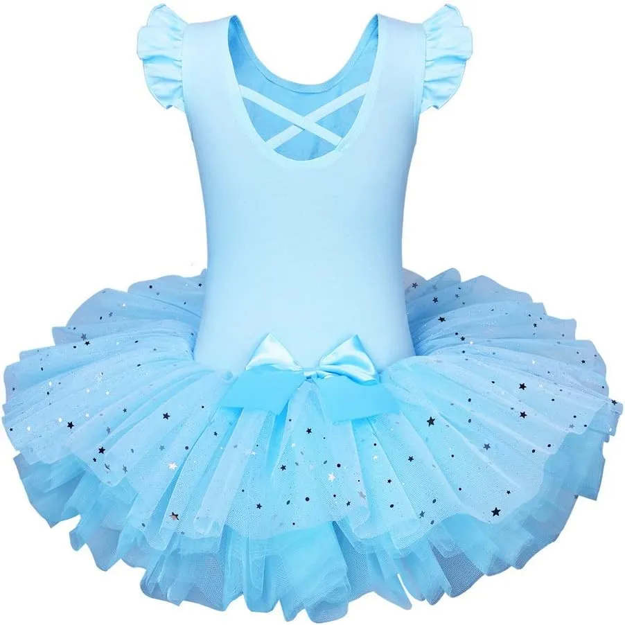 BAOHULU Ballet Leotards for Girls Full Skirted Dance Tutu Dress Party Costumes