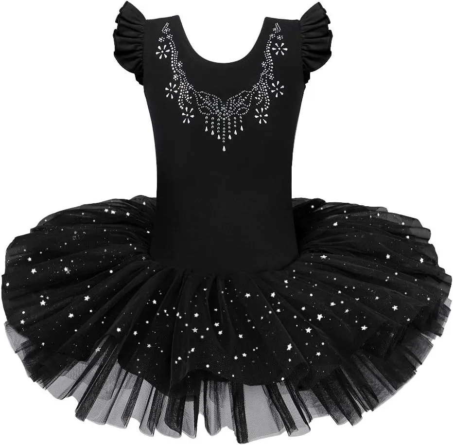 BAOHULU Ballet Leotards for Girls Full Skirted Dance Tutu Dress Party Costumes