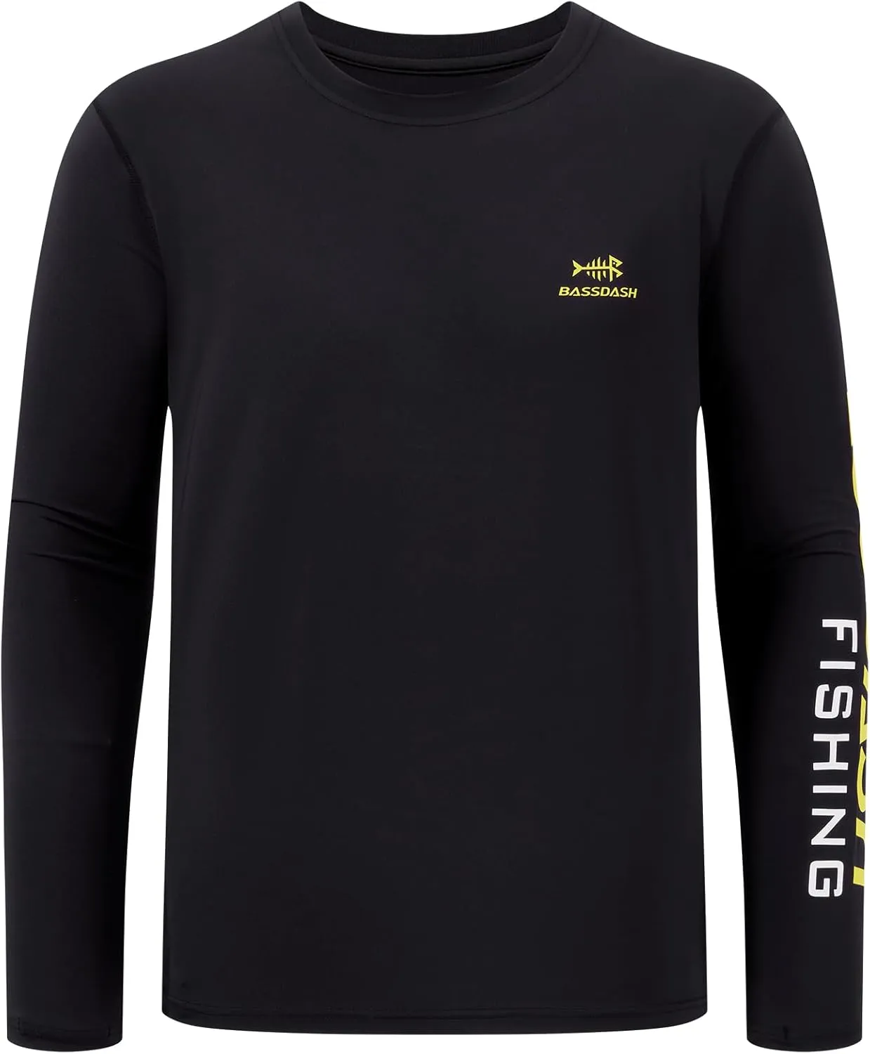 BASSDASH Men’s UPF 50  Sun Protection Long Sleeve Shirts Quick Dry Performance SPF UV Shirt for Outdoors Fishing Hiking FS31M