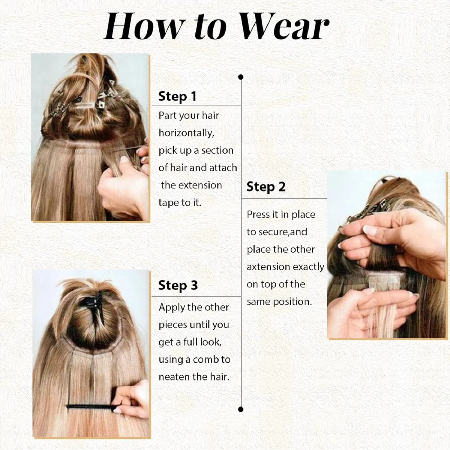 Belaved 100% Natural Human Hair Extensions - Highlighted PU Tape in Hair, Brown with Light Brown Glue, 50 Grams, 20 Pcs, 14 inch