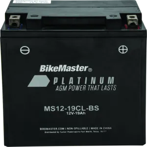 BikeMaster AGM Battery - MS12-19CL-BS