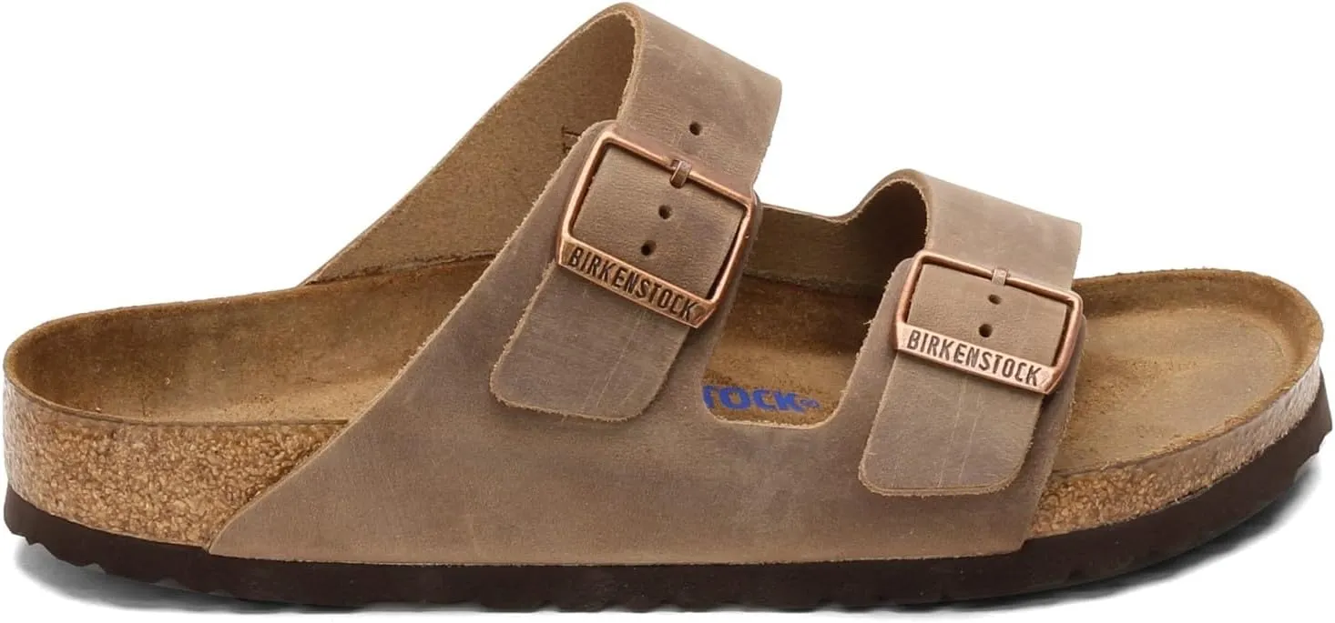 Birkenstock Unisex-Adult Soft Footbed Arizona SFB Iron Oil Lt