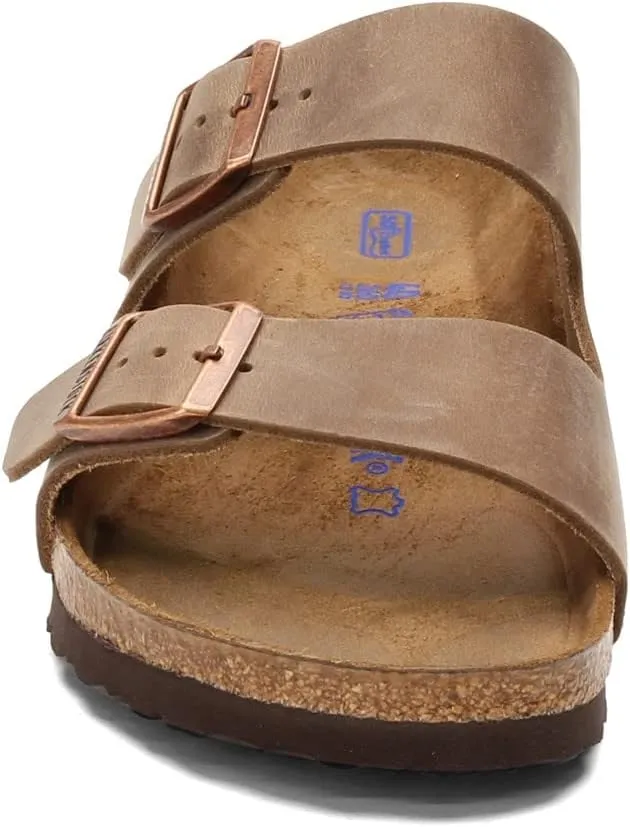 Birkenstock Unisex-Adult Soft Footbed Arizona SFB Iron Oil Lt