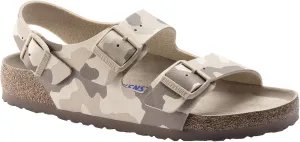 Birkenstock Women's Milano Soft Foodbed Sandal, Desert Soil Gray/Taupe, Size 38 N EU (7-7.5 N US Women)