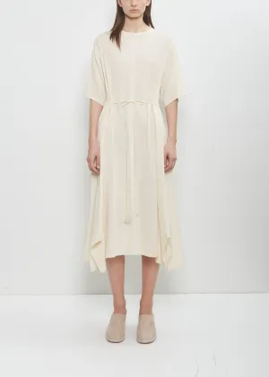 Biwa Yoryu Cotton Dress — Ivory