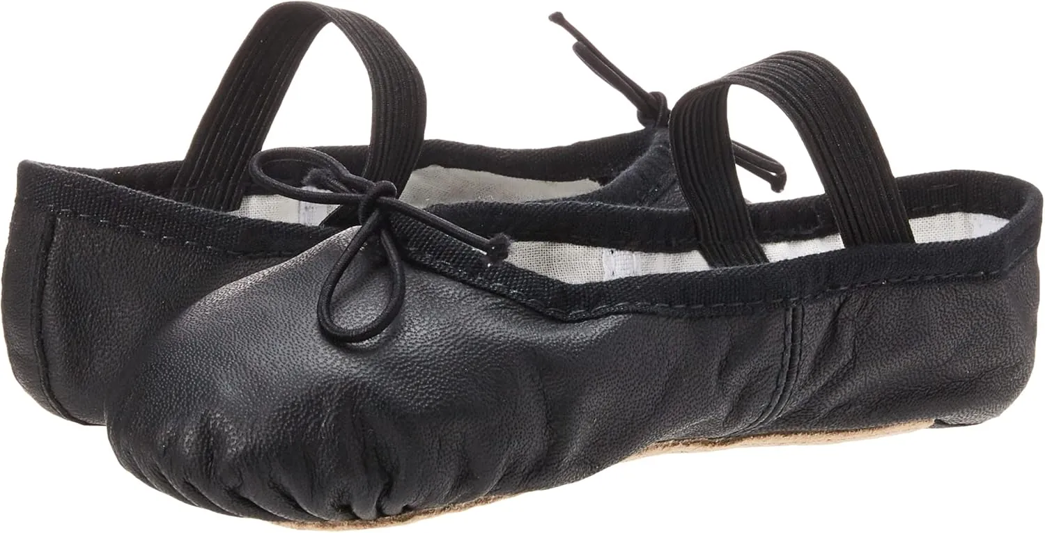 Bloch Unisex-Child Dansoft Full Sole Leather, Toddler, Cotton Lining, Dance Shoe