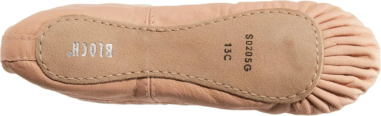 Bloch Unisex-Child Dansoft Full Sole Leather, Toddler, Cotton Lining, Dance Shoe
