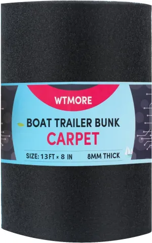 Boat Trailer Bunk Carpet,Outdoor Polyester Marine Bunk Carpet for Boats Trailers or Jet Ski Ramps (6 Size,4 Color,1Pack,2Pack)