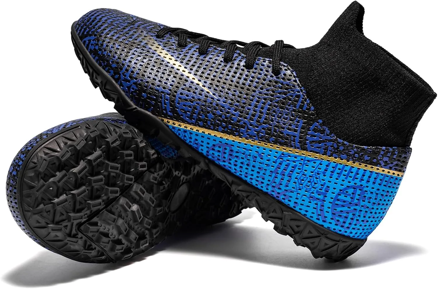 Boys Girls Indoor Turf Soccer Shoes Slip on Soccer Cleats