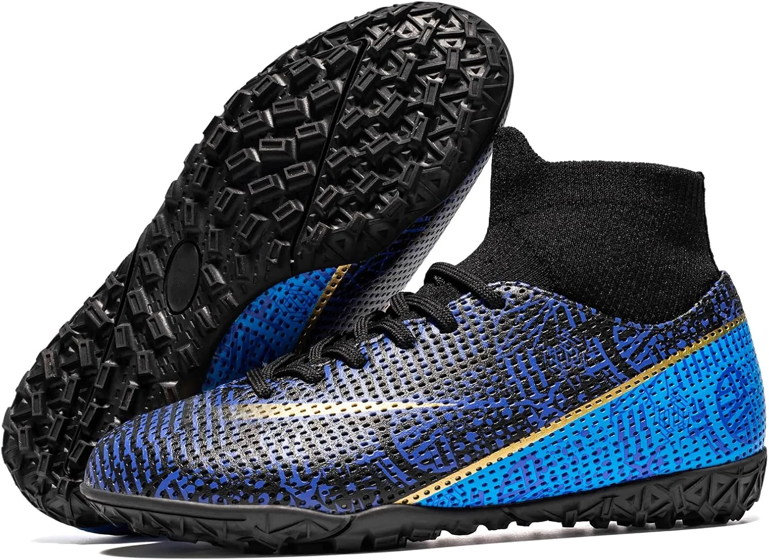 Boys Girls Indoor Turf Soccer Shoes Slip on Soccer Cleats