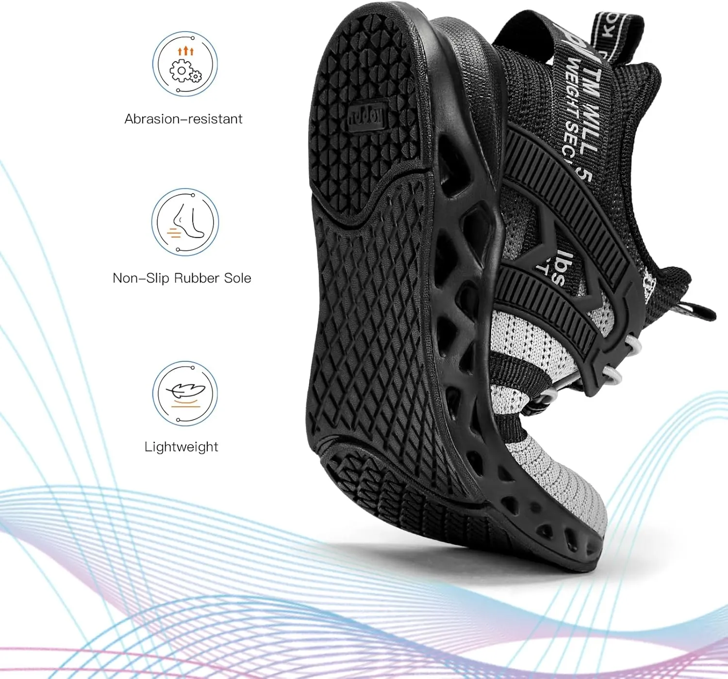 Boys Tennis Shoes Girls Kids Slip on Sneakers Lightweight Running Shoes for Athletic Walking