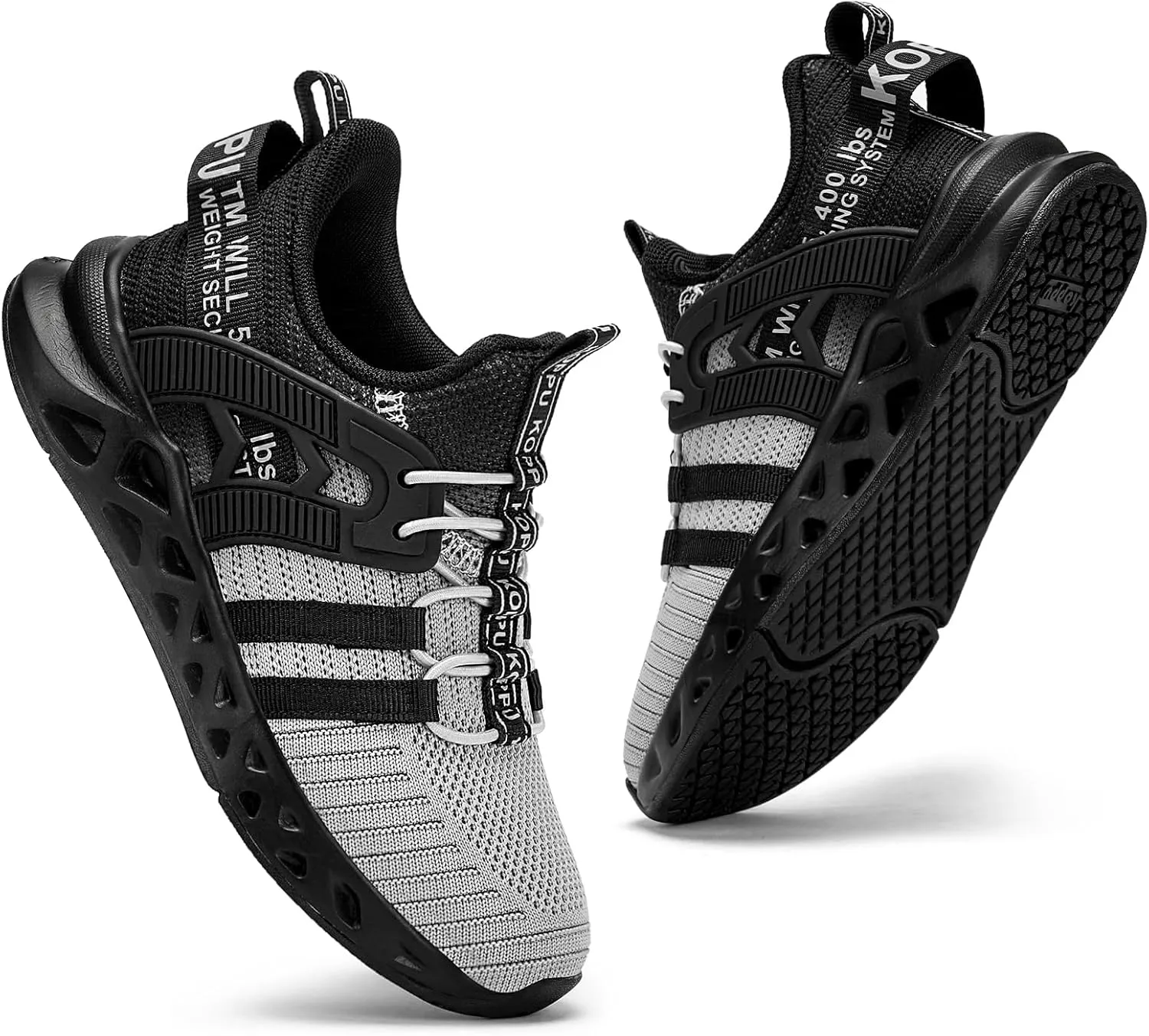 Boys Tennis Shoes Girls Kids Slip on Sneakers Lightweight Running Shoes for Athletic Walking