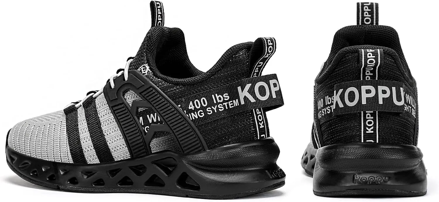 Boys Tennis Shoes Girls Kids Slip on Sneakers Lightweight Running Shoes for Athletic Walking