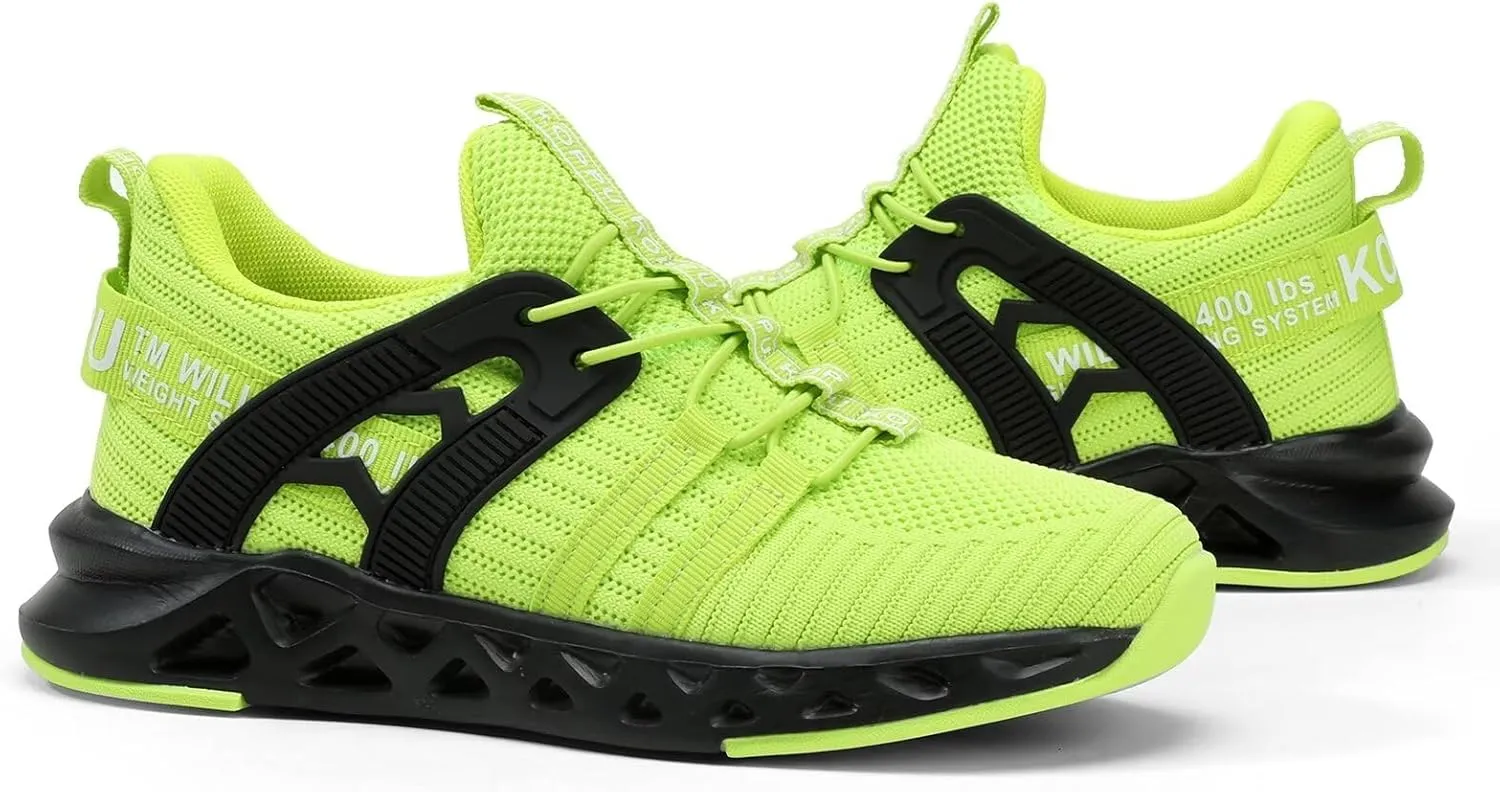 Boys Tennis Shoes Girls Kids Slip on Sneakers Lightweight Running Shoes for Athletic Walking