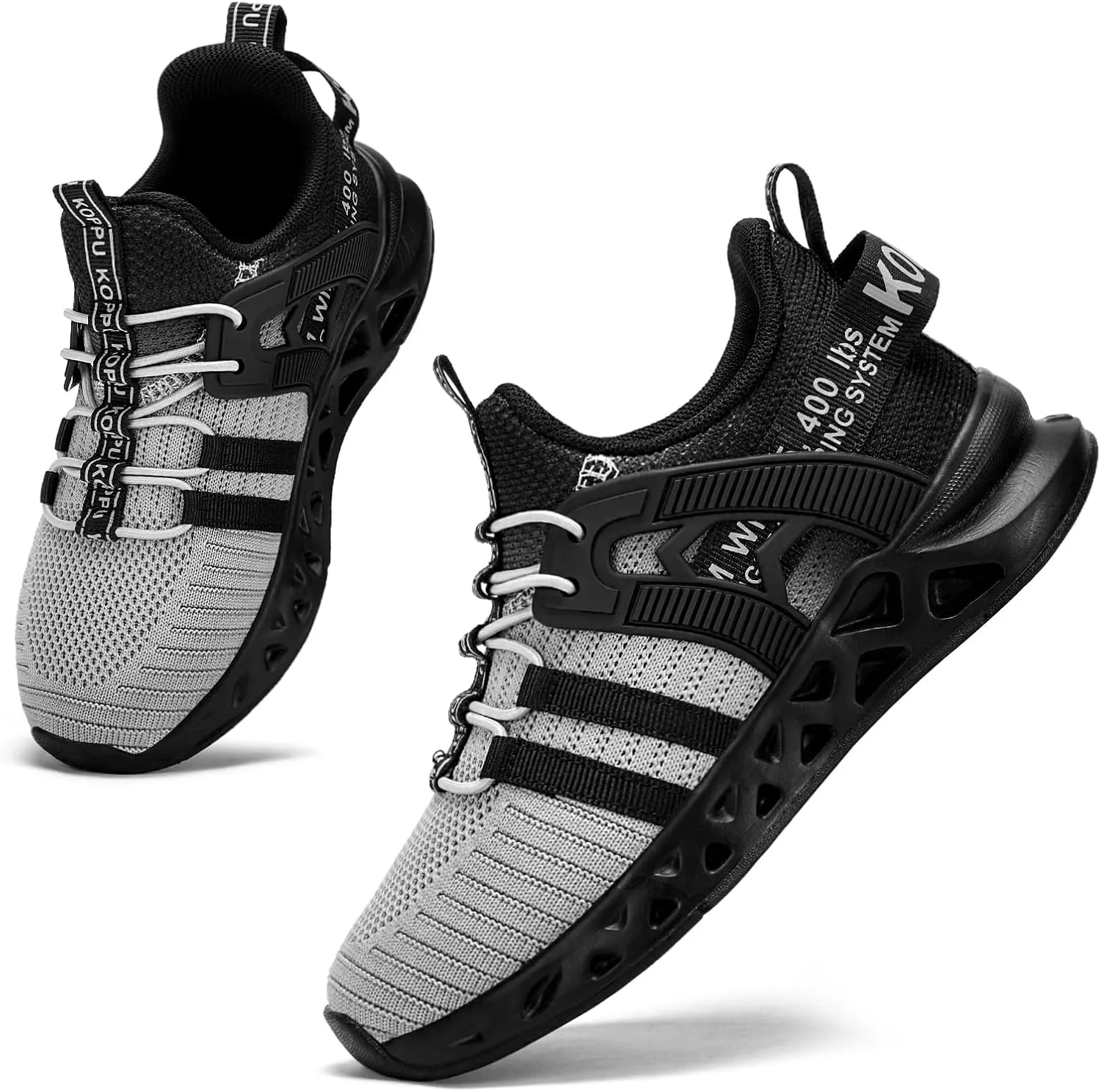 Boys Tennis Shoes Girls Kids Slip on Sneakers Lightweight Running Shoes for Athletic Walking